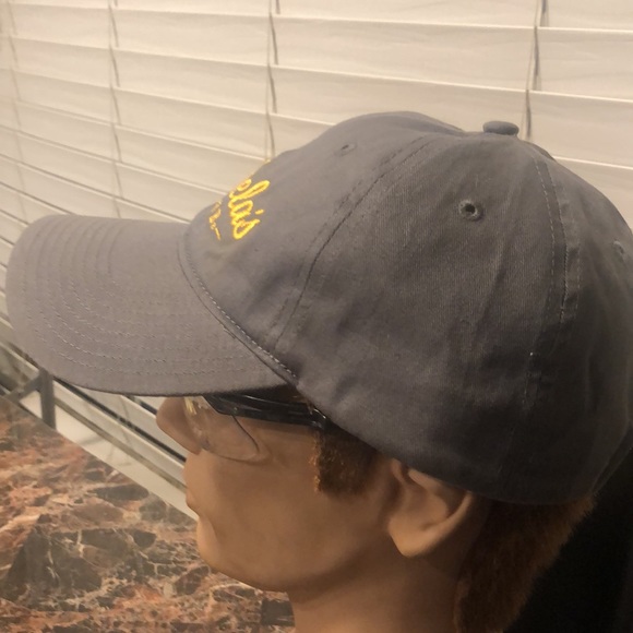 Cabela’s Men’s Gray Gold Baseball Cap Mesh Back OC Sports OSFM Snapback Hat - Picture 6 of 11